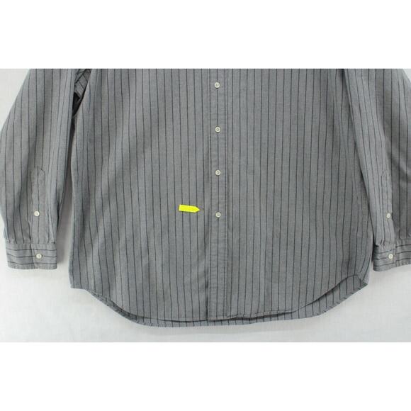 Vintage Polo Ralph Lauren Blake Shirt Men's XL Extra Large Heavy Cotton Gray - Picture 3 of 8